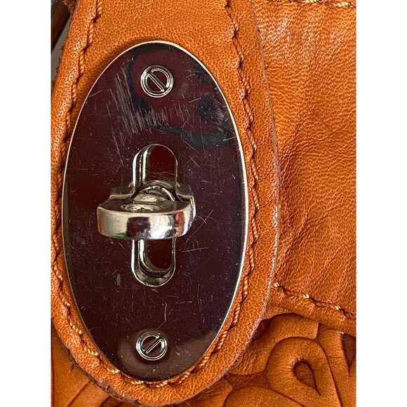 BORSE IN PELLE Women’s Crossbody Clutch Convertible NWD Burnt Orange - Picture 3 of 6